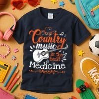 Guitar Country Music Lover Kids T-Shirt thumb 3