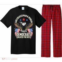 God Created Man And Woman Democrats Created The Rest Pajama Set thumb 0