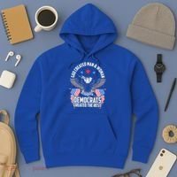 God Created Man And Woman Democrats Created The Rest Hoodie thumb 3