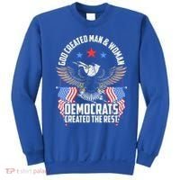 God Created Man And Woman Democrats Created The Rest Sweatshirt thumb 0