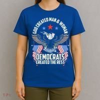 God Created Man And Woman Democrats Created The Rest T-Shirt thumb 4