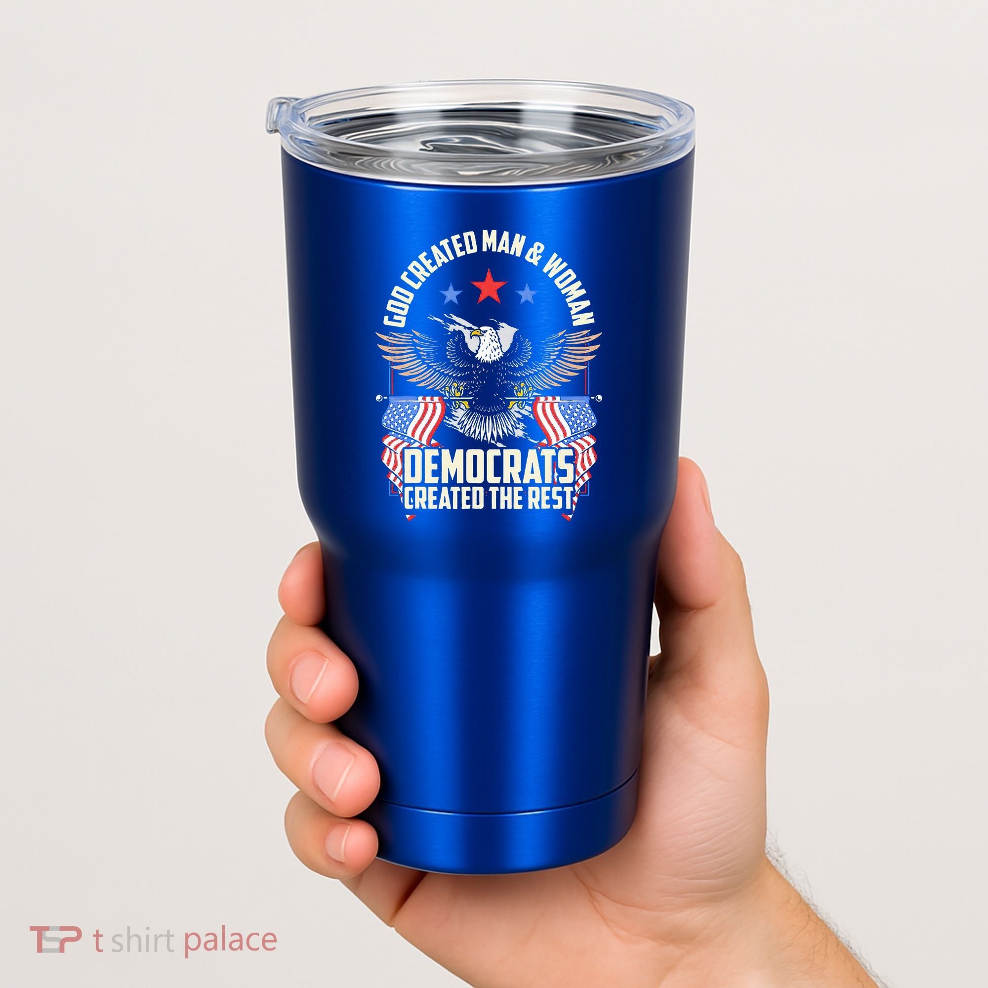 God Created Man And Woman Democrats Created The Rest Tumbler