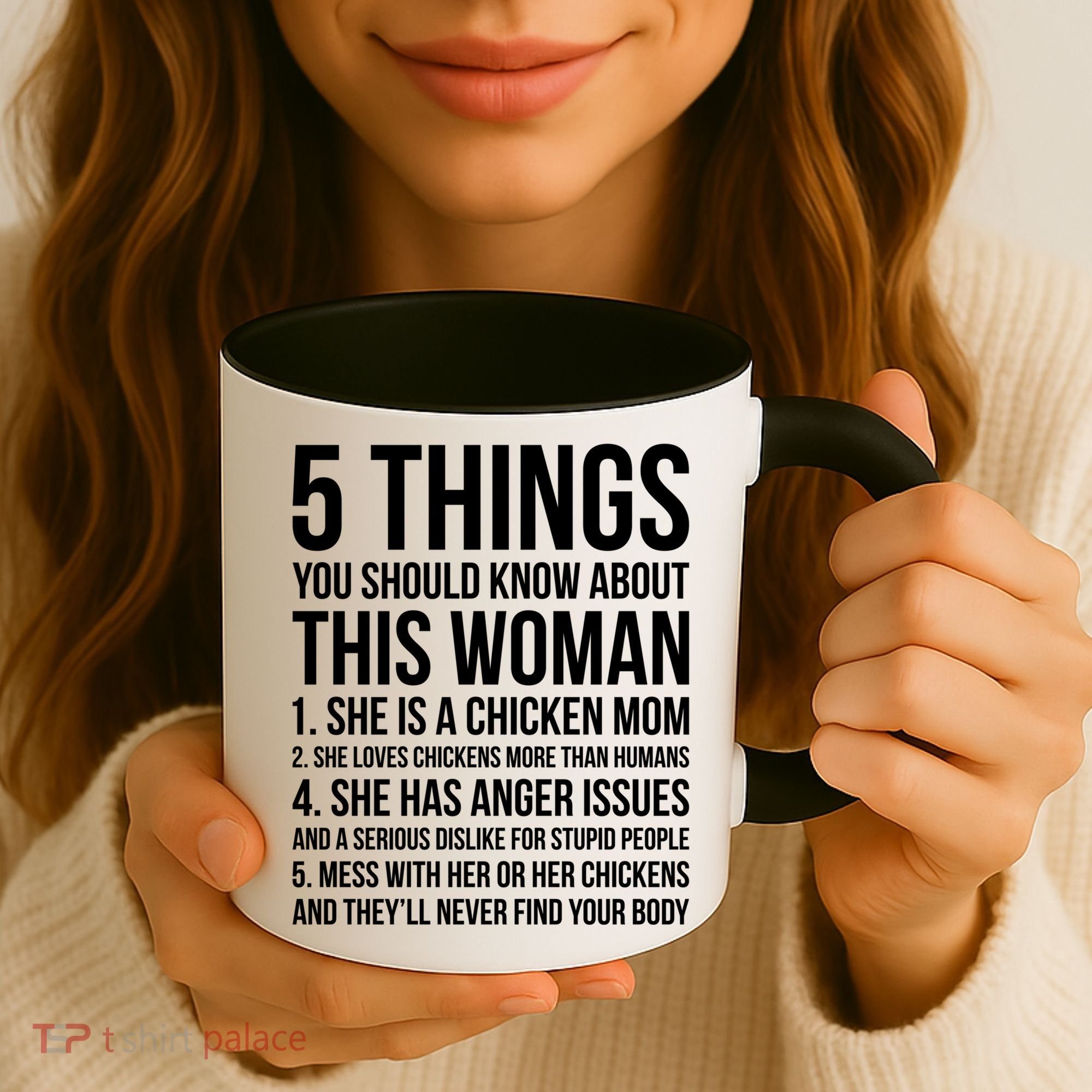 Gardening Chicken Mom 5 Things You Should Know Farmer Gift Coffee Mug