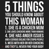 Gardening Chicken Mom 5 Things You Should Know Farmer Gift Beanie thumb 2