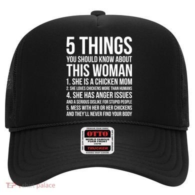 Gardening Chicken Mom 5 Things You Should Know Farmer Gift Hat