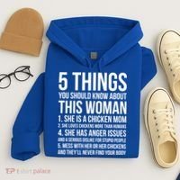 Gardening Chicken Mom 5 Things You Should Know Farmer Gift Hoodie thumb 4