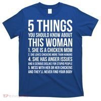 Gardening Chicken Mom 5 Things You Should Know Farmer Gift T-Shirt thumb 0