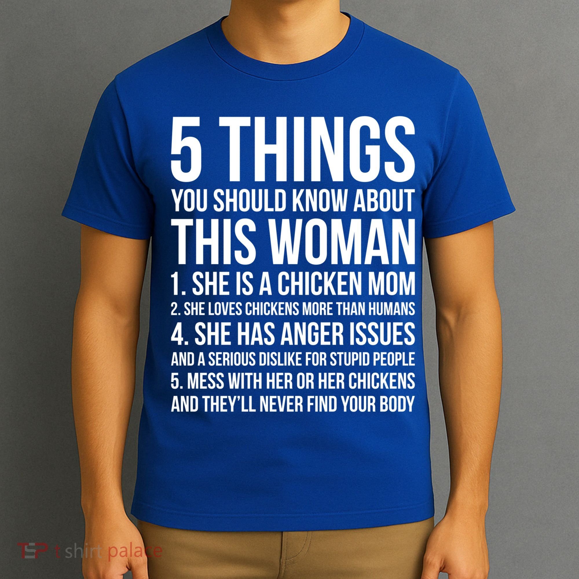Gardening Chicken Mom 5 Things You Should Know Farmer Gift T-Shirt
