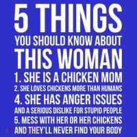 Gardening Chicken Mom 5 Things You Should Know Farmer Gift T-Shirt thumb 7