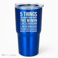Gardening Chicken Mom 5 Things You Should Know Farmer Gift Tumbler thumb 0