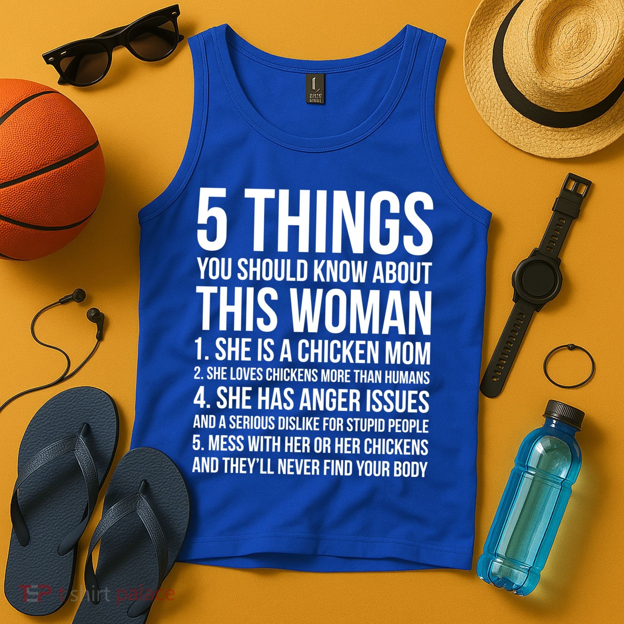 Gardening Chicken Mom 5 Things You Should Know Farmer Gift Tank Top