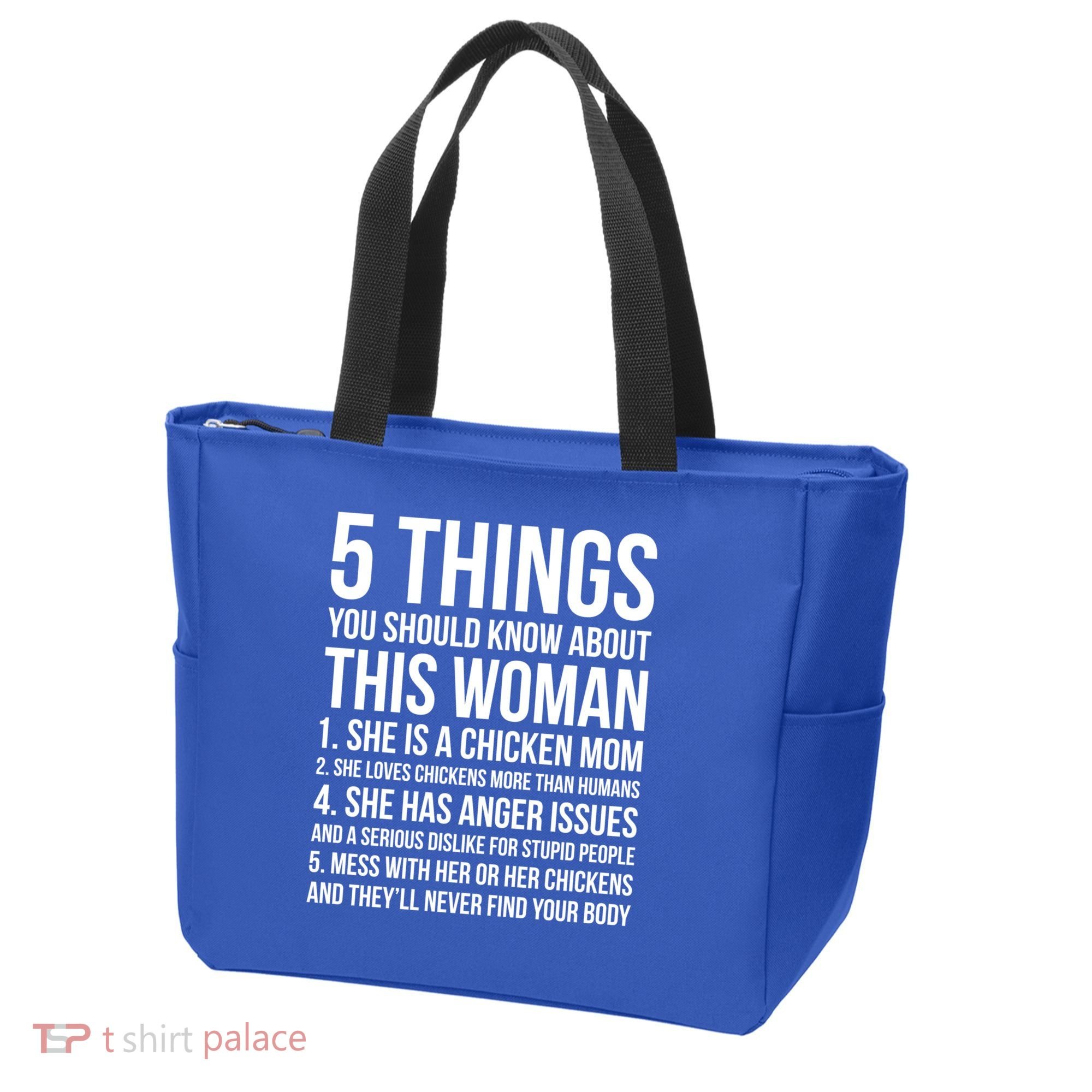 Gardening Chicken Mom 5 Things You Should Know Farmer Gift Tote Bag