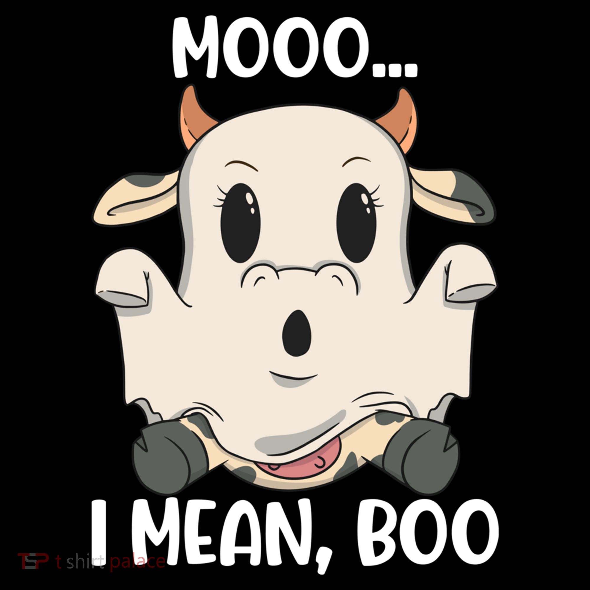 Ghost Cow Moo I Mean Boo Costume Halloween Gift Coffee Mug