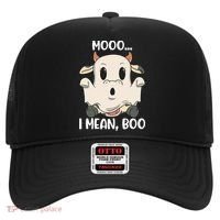 Ghost Cow Moo I Mean Boo Costume Halloween Gift Hat thumb 0