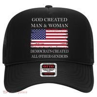 God Created Man & Woman Democrats Created All Other Genders Hat thumb 0