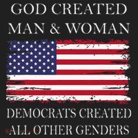 God Created Man & Woman Democrats Created All Other Genders Hat thumb 2