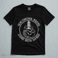 Gun Control Means Using Both Hands T-Shirt thumb 5