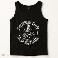 Gun Control Means Using Both Hands Tank Top thumb 2