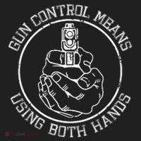 Gun Control Means Using Both Hands Golf Towel thumb 3