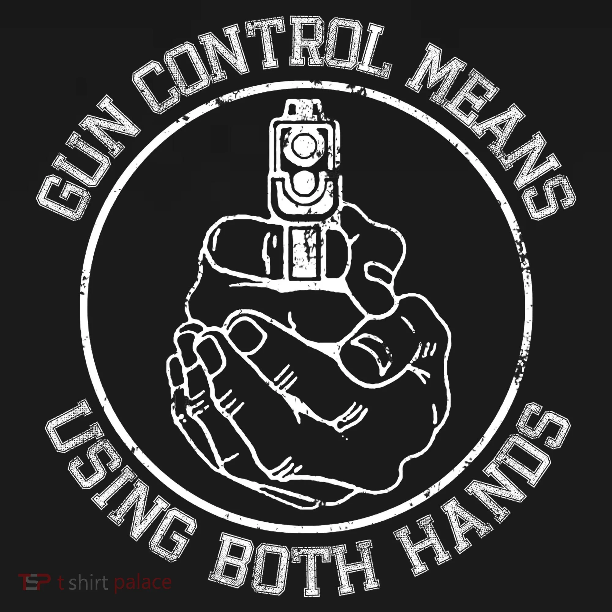 Gun Control Means Using Both Hands Kids Hoodie
