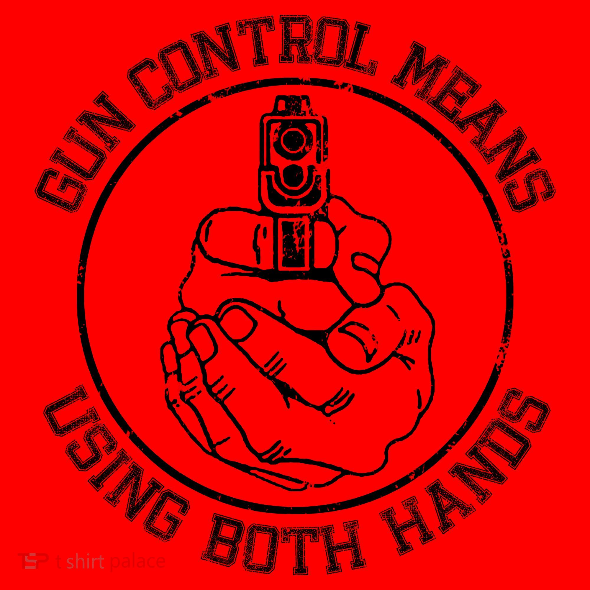 Gun Control Means Using Both Hands Santa Hat