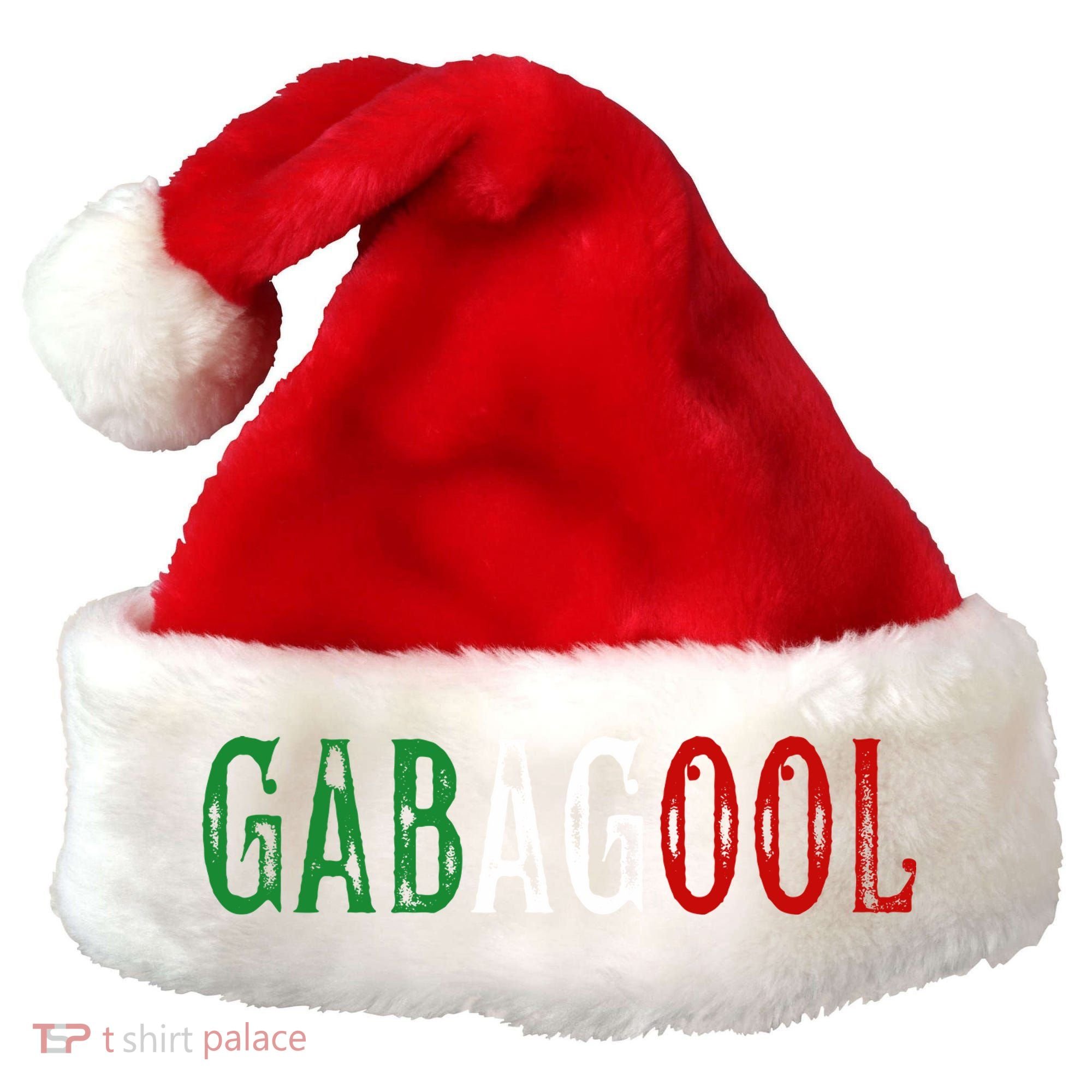 Gabagool Capicola Meat New Jersey Italian Pride Gift Santa Hat