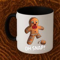 Gingerbread Christmas Market Baking Gingerbread Man Oh Snap Coffee Mug thumb 2