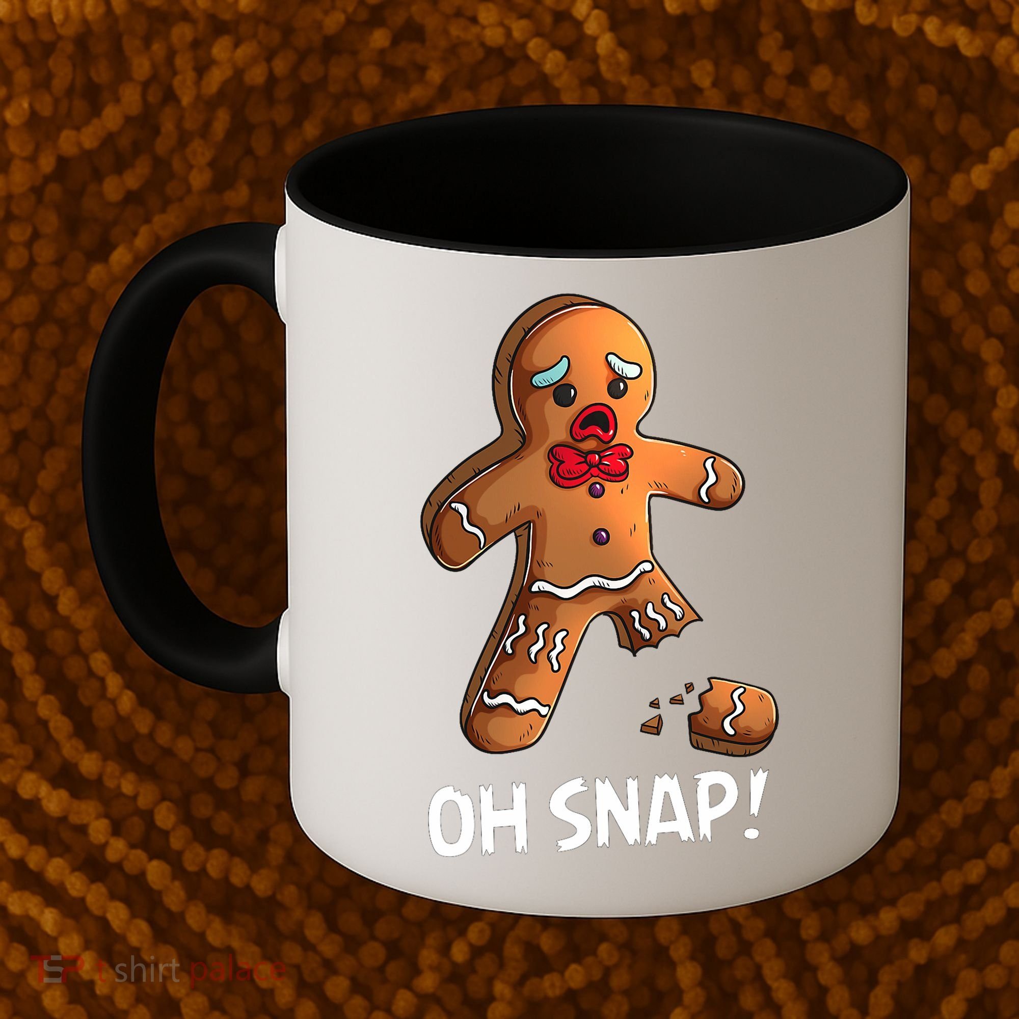 Gingerbread Christmas Market Baking Gingerbread Man Oh Snap Coffee Mug
