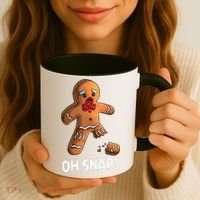 Gingerbread Christmas Market Baking Gingerbread Man Oh Snap Coffee Mug thumb 3