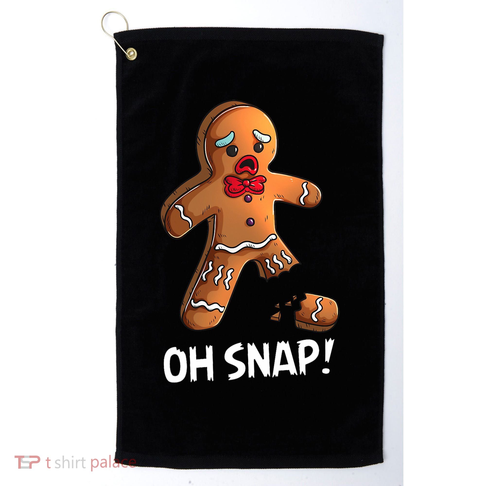 Gingerbread Christmas Market Baking Gingerbread Man Oh Snap Golf Towel