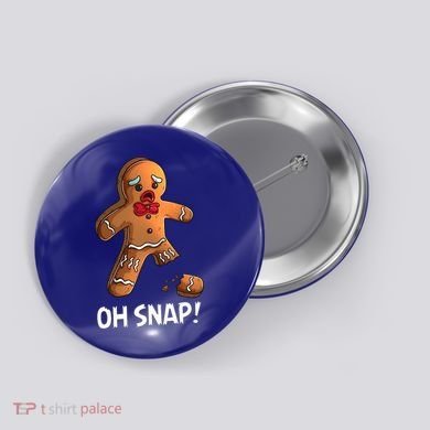 Gingerbread Christmas Market Baking Gingerbread Man Oh Snap Button