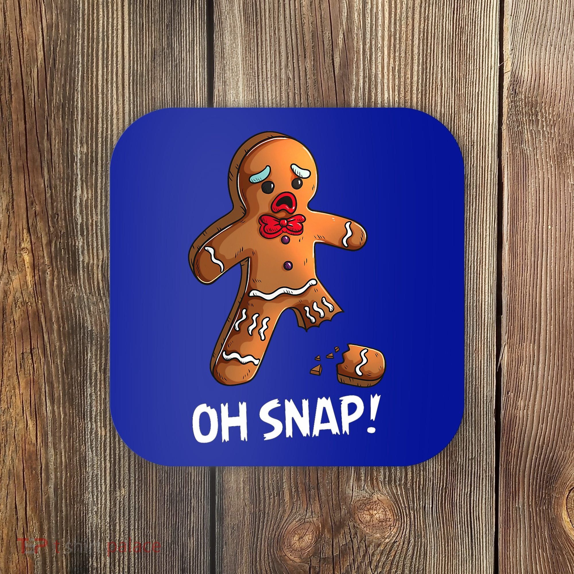 Gingerbread Christmas Market Baking Gingerbread Man Oh Snap Coaster