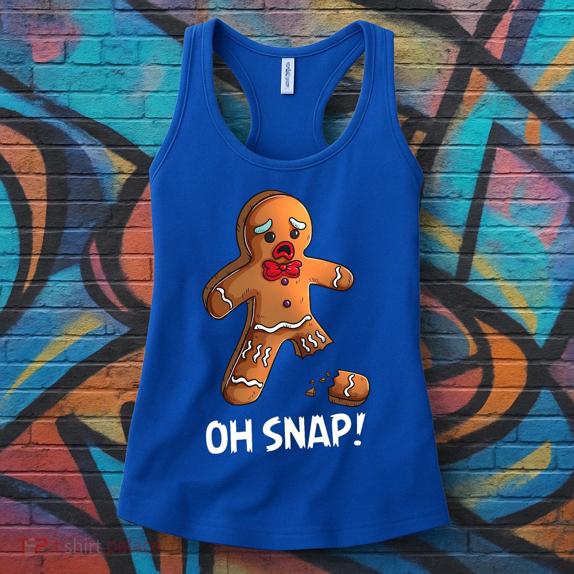 Gingerbread Christmas Market Baking Gingerbread Man Oh Snap Women's Tank Top