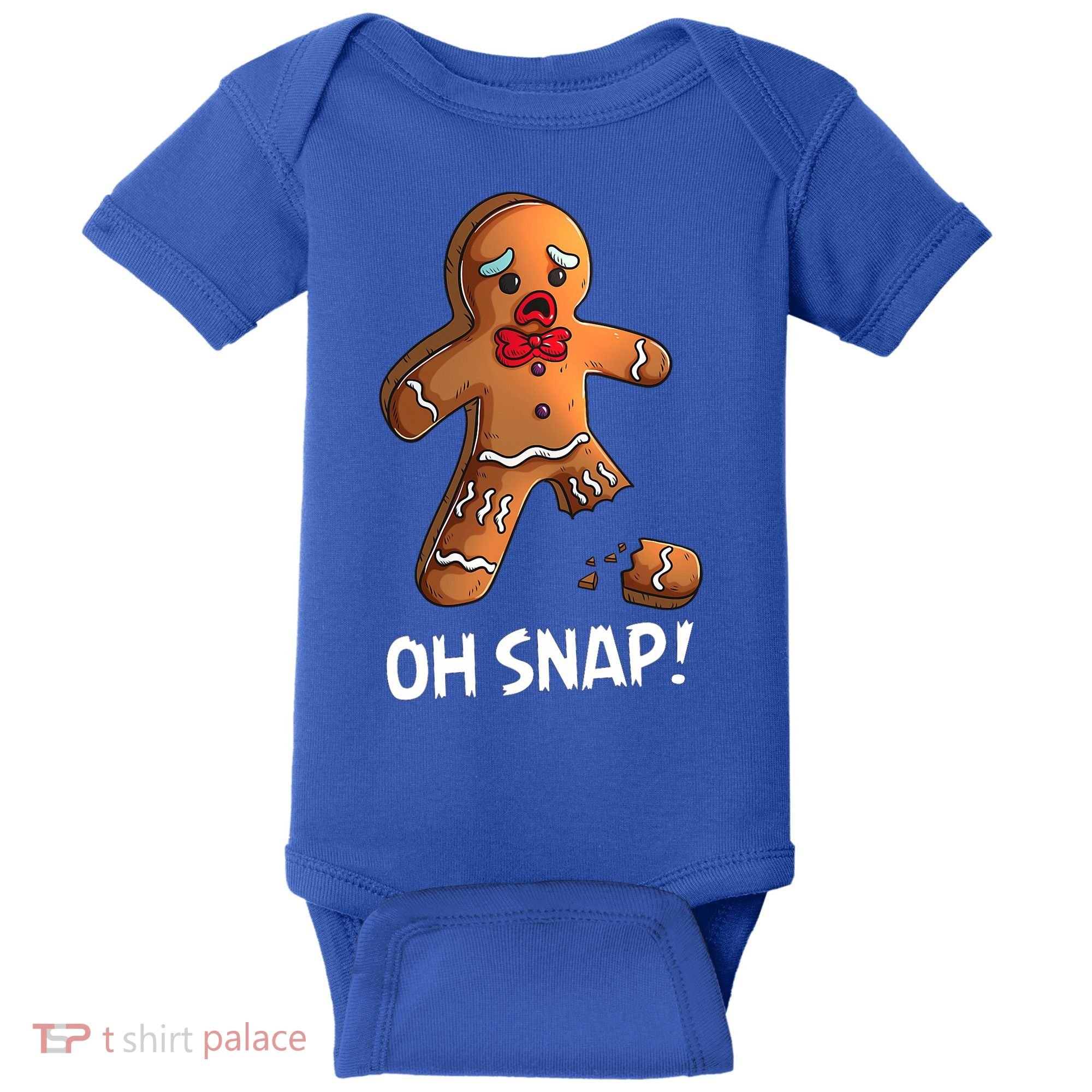 Gingerbread Christmas Market Baking Gingerbread Man Oh Snap Baby Bodysuit
