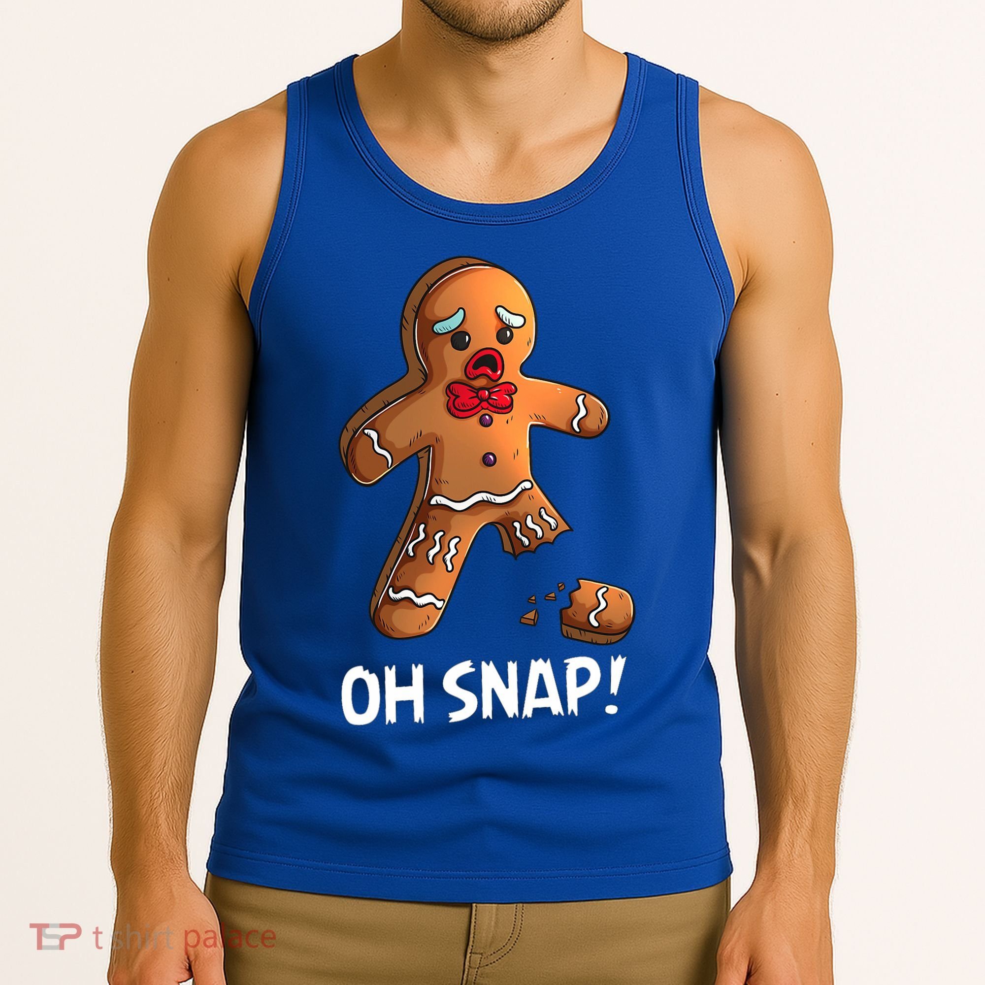 Gingerbread Christmas Market Baking Gingerbread Man Oh Snap Tank Top
