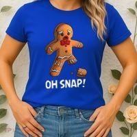 Gingerbread Christmas Market Baking Gingerbread Man Oh Snap Women's T-Shirt thumb 2
