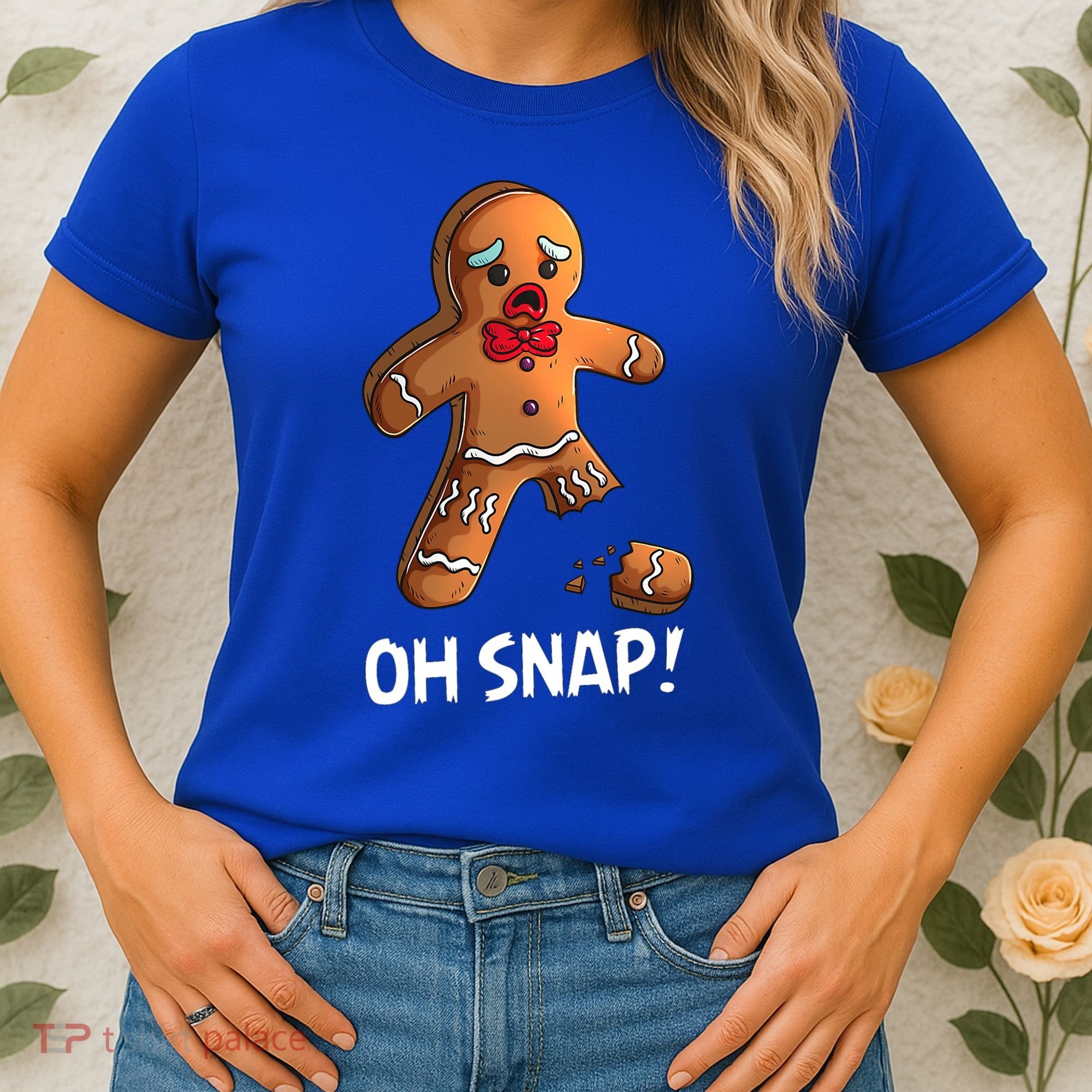 Gingerbread Christmas Market Baking Gingerbread Man Oh Snap Women's T-Shirt