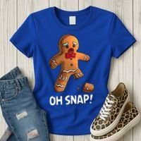 Gingerbread Christmas Market Baking Gingerbread Man Oh Snap Women's T-Shirt thumb 3