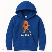 Gingerbread Christmas Market Baking Gingerbread Man Oh Snap Kids Hoodie thumb 0