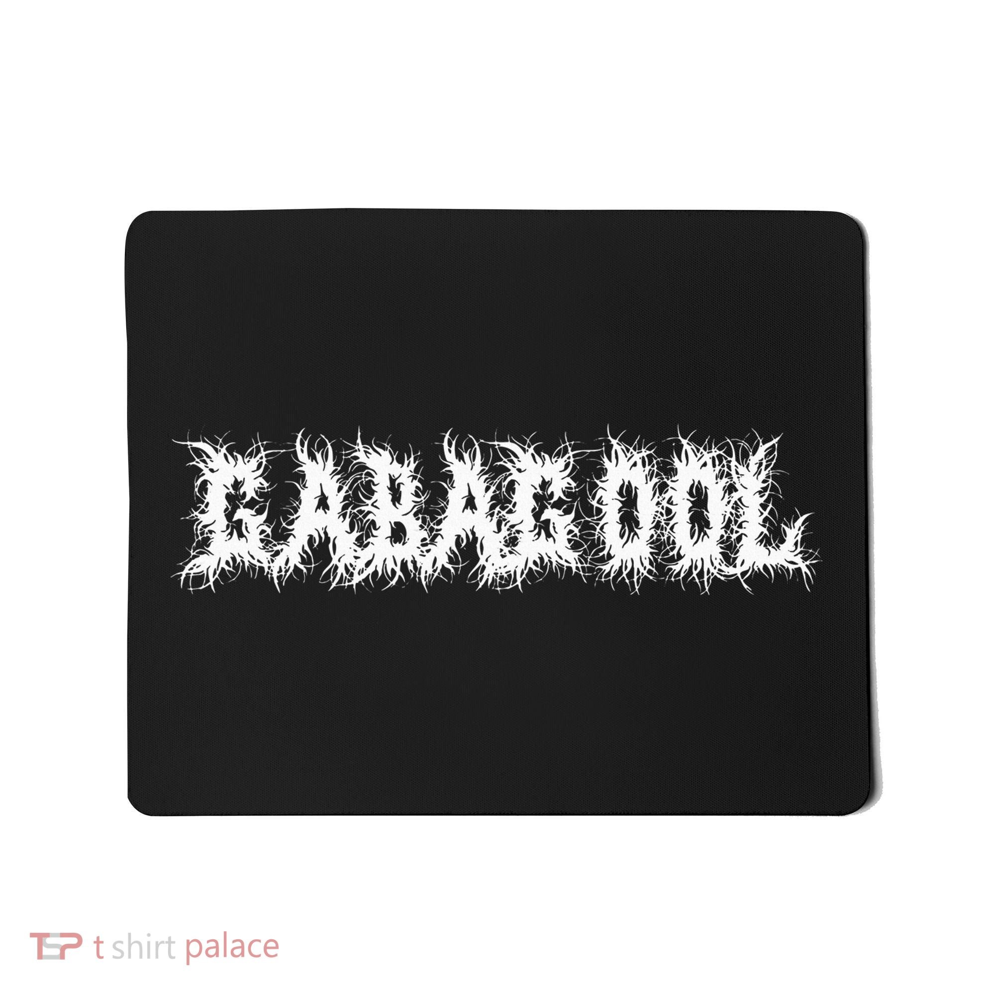 Gabagool Capicola Metalcore Nj Food Parody Death Metal Font Mousepad