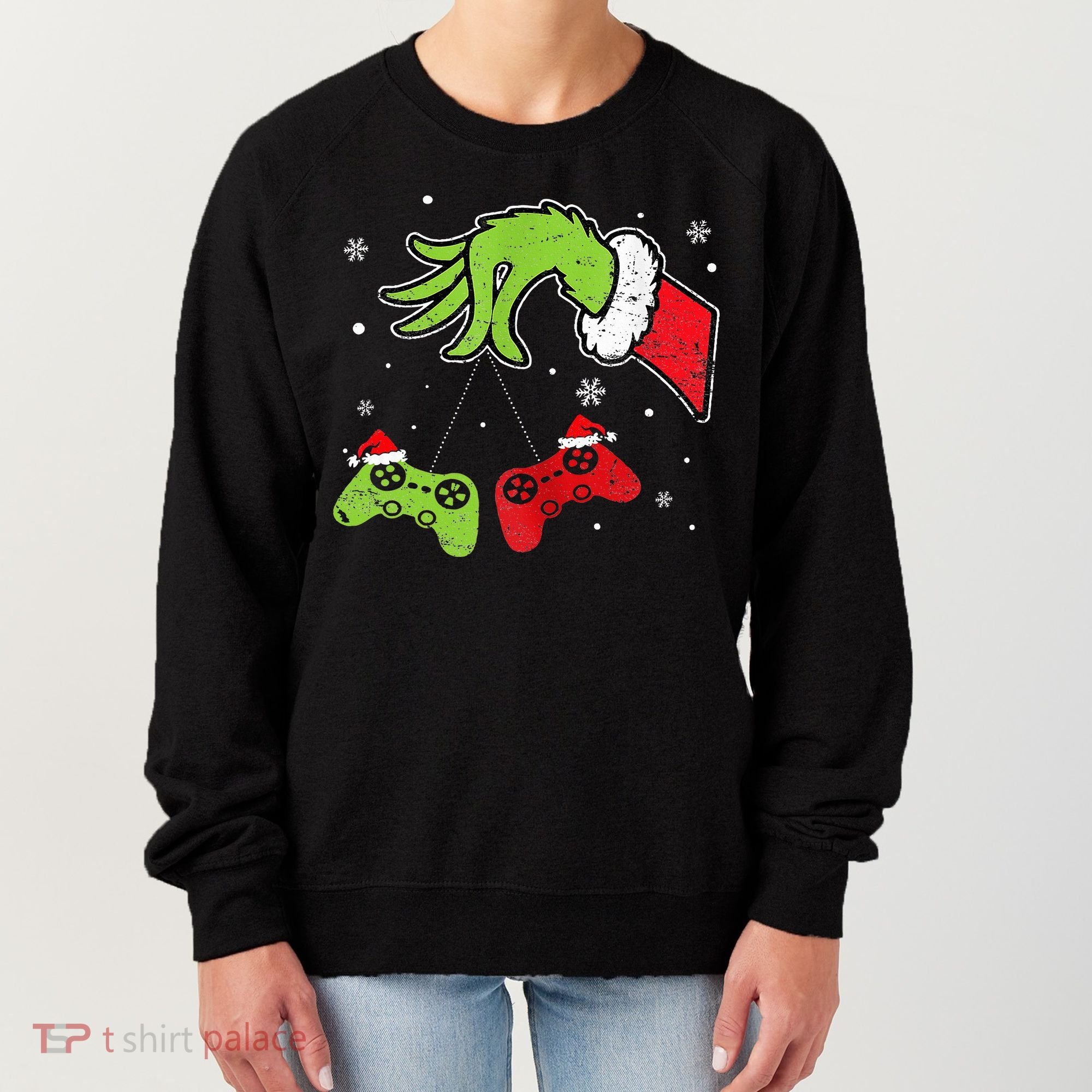 Gaming  Christmas Matching Pajamas Funny Gamer  Women's Sweatshirt