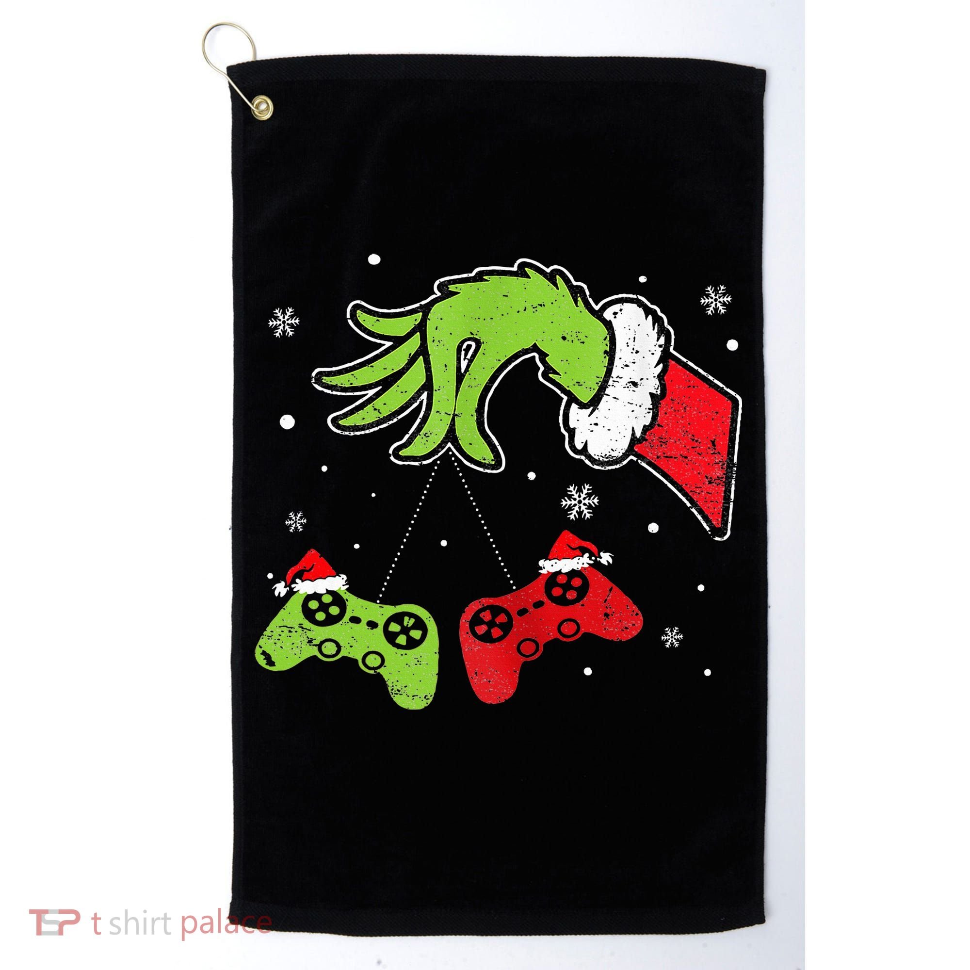 Gaming  Christmas Matching Pajamas Funny Gamer  Golf Towel