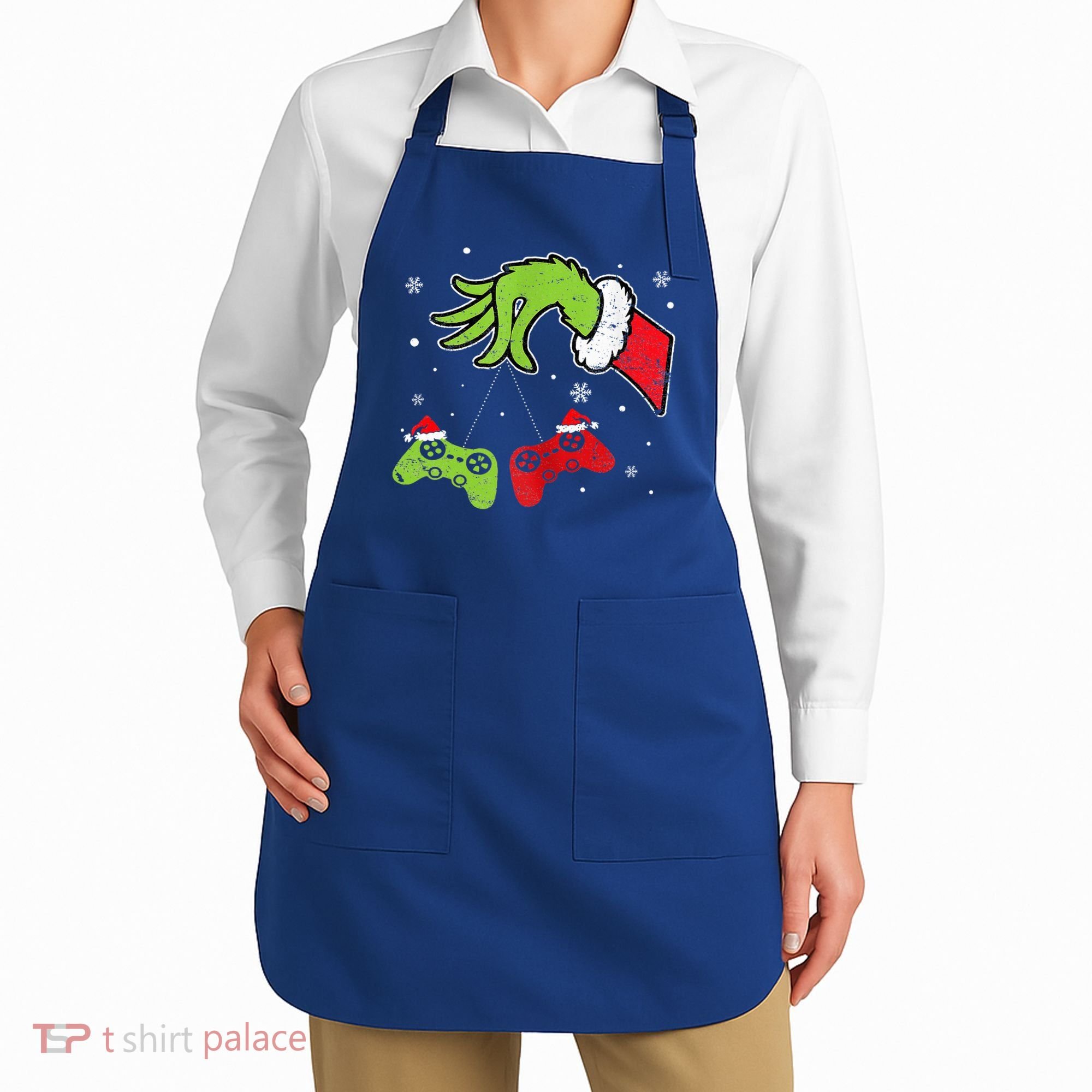 Gaming  Christmas Matching Pajamas Funny Gamer  Apron