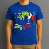 Gaming  Christmas Matching Pajamas Funny Gamer  T-Shirt thumb 3