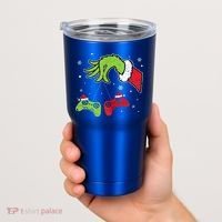 Gaming  Christmas Matching Pajamas Funny Gamer  Tumbler thumb 2