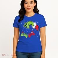 Gaming  Christmas Matching Pajamas Funny Gamer  Women's T-Shirt thumb 4