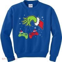 Gaming  Christmas Matching Pajamas Funny Gamer  Kids Sweatshirt thumb 0