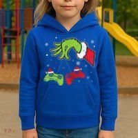 Gaming  Christmas Matching Pajamas Funny Gamer  Kids Hoodie thumb 3
