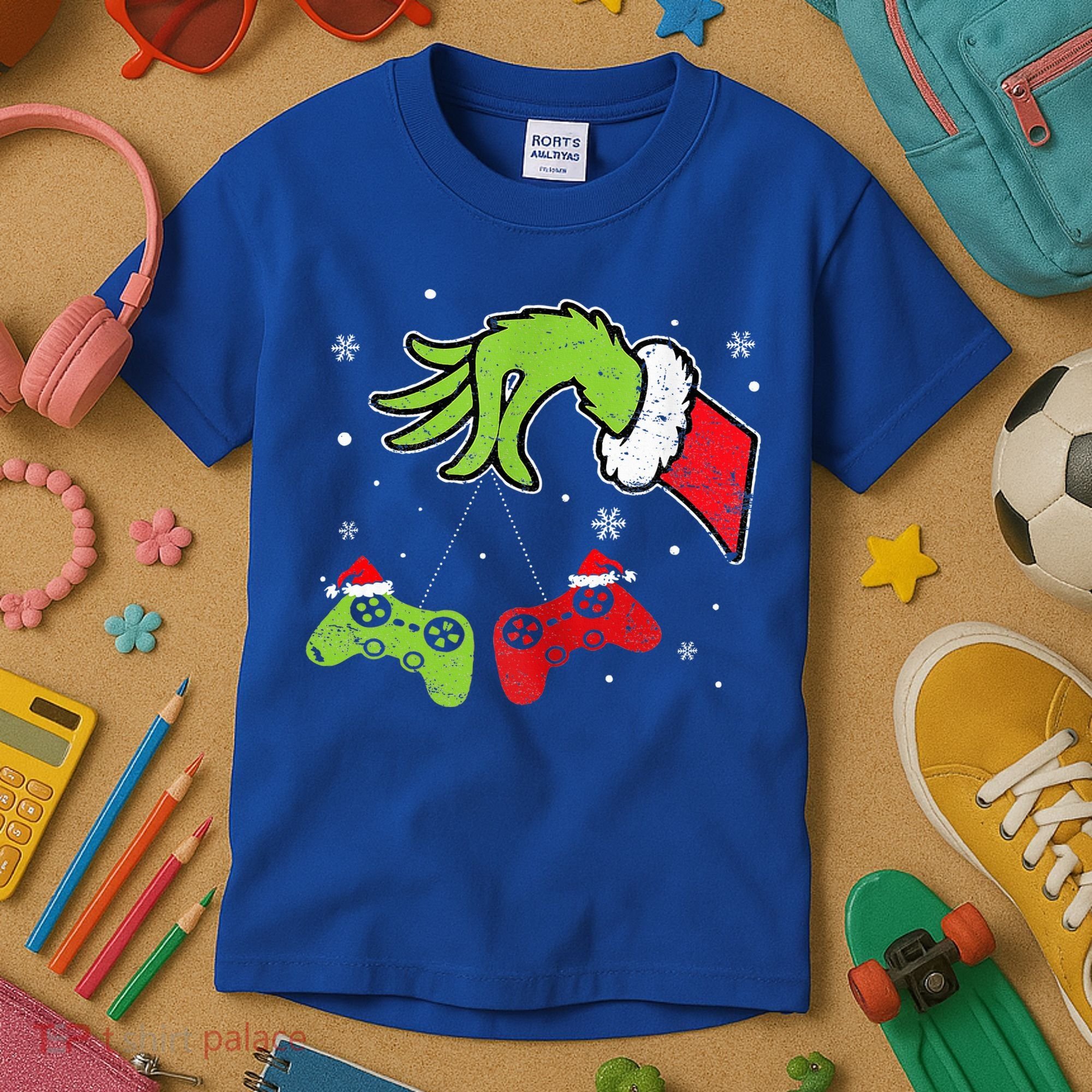 Gaming  Christmas Matching Pajamas Funny Gamer  Kids T-Shirt