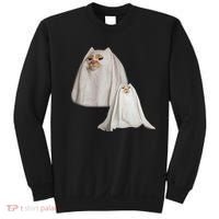 Ghost Cat Meme Funny Halloween Sweatshirt thumb 0